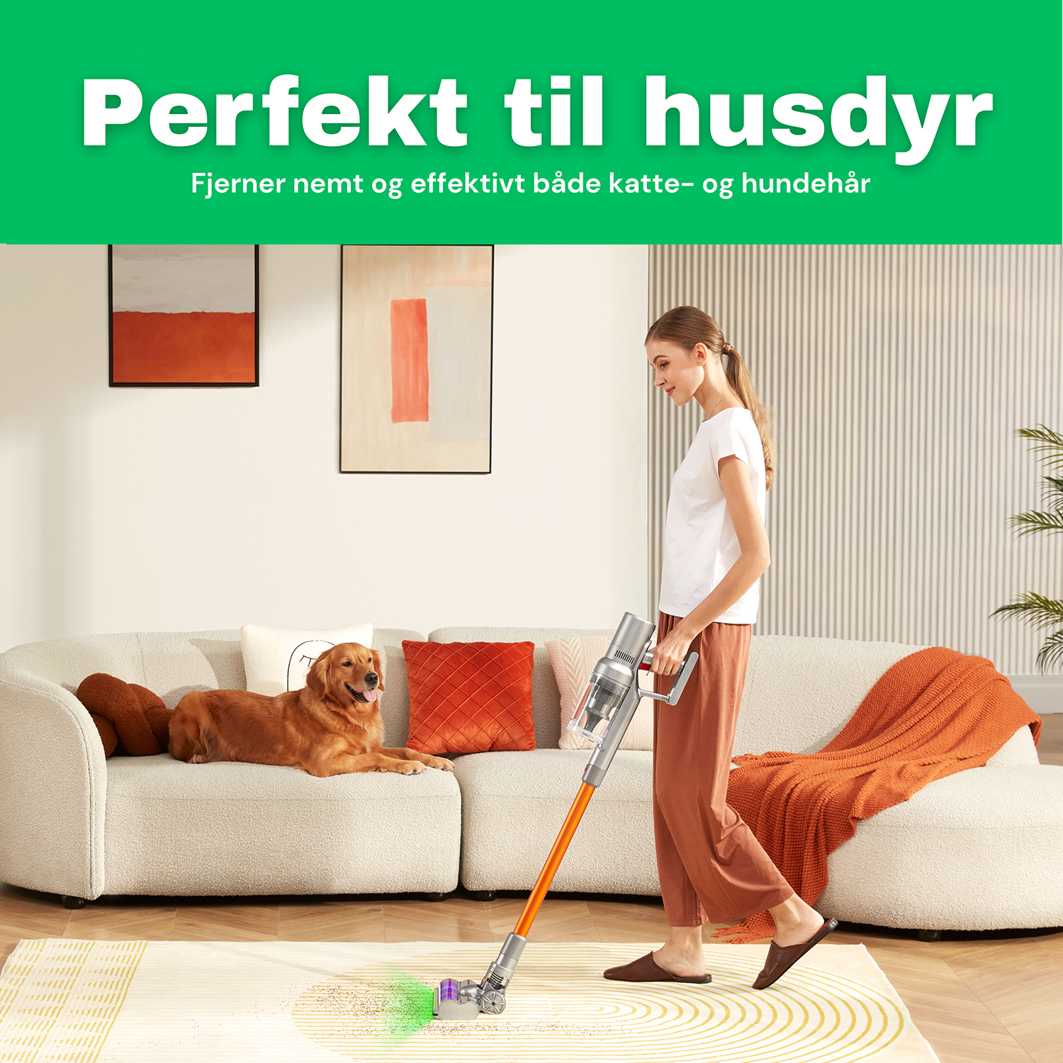 CleanFriend Absolute™ ledningsfri støvsuger – detaljevisning af sugehoved