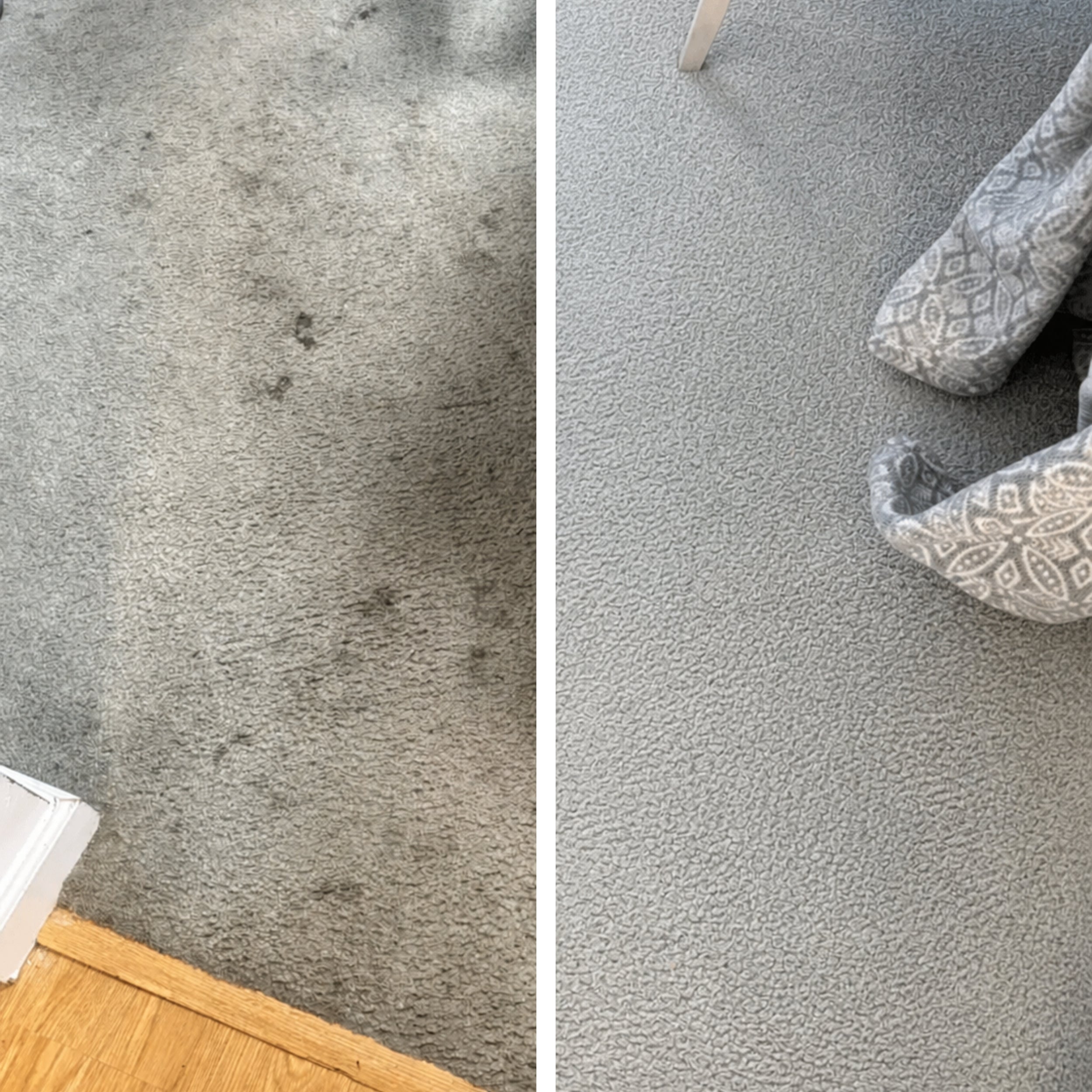 Djupa fläckar och mörka smutsområden lossnar och försvinner effektivt