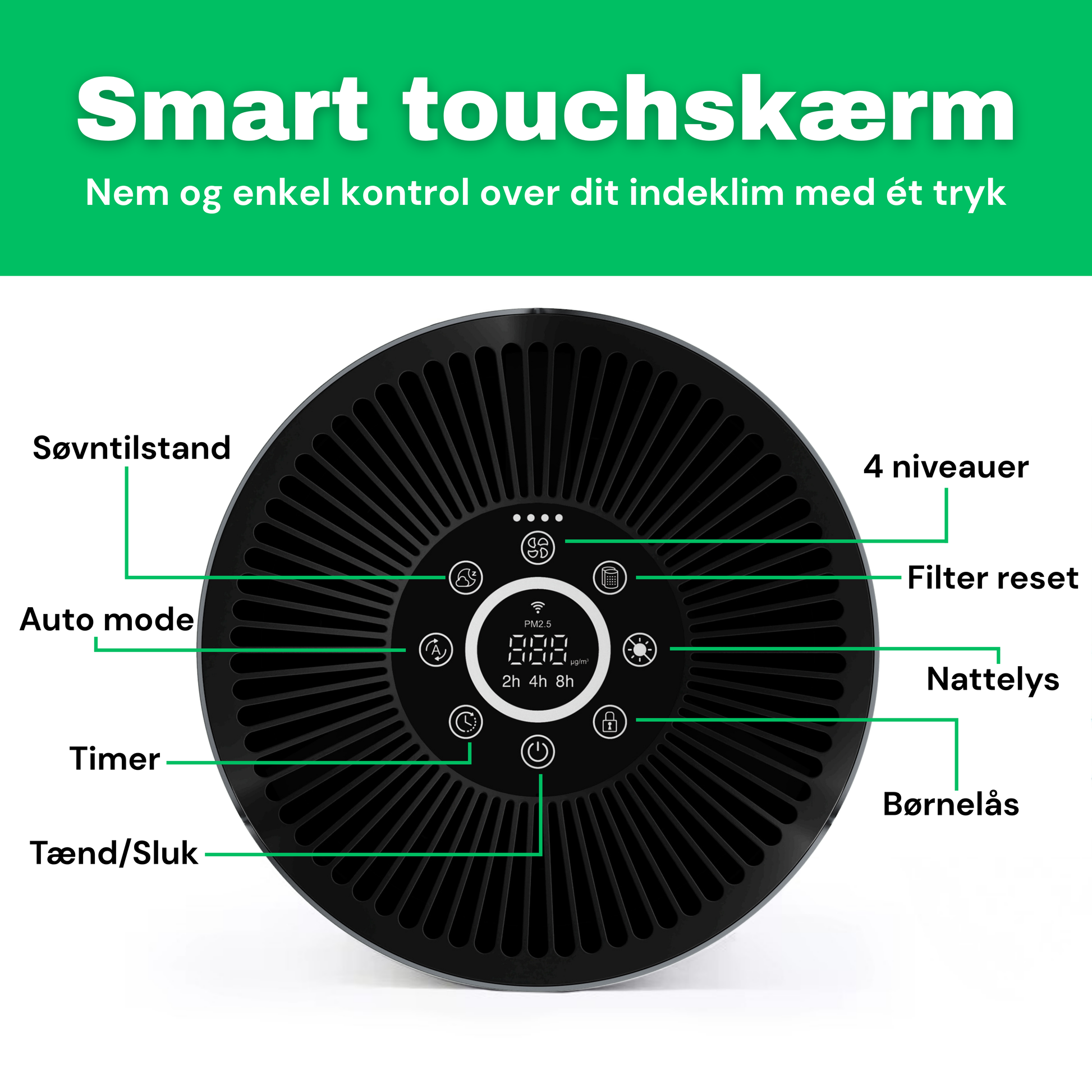CleanFriend AirFlow70™ PRO luftrenser – renser luften i store rum