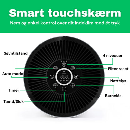 CleanFriend AirFlow30™ PRO luftrenser – renser luften i soveværelset