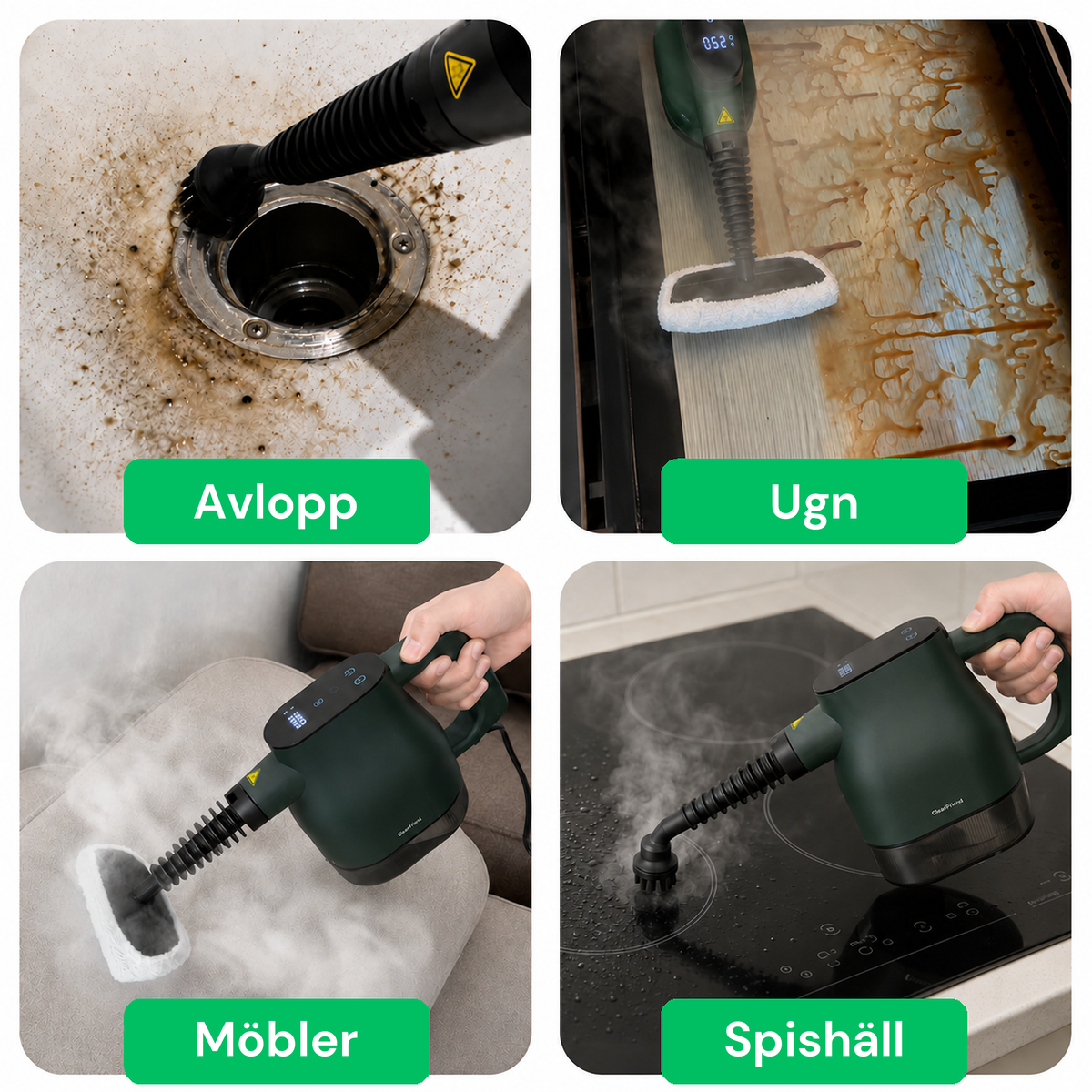 SE: CleanFriend PureSteam™ ångtvätt 2