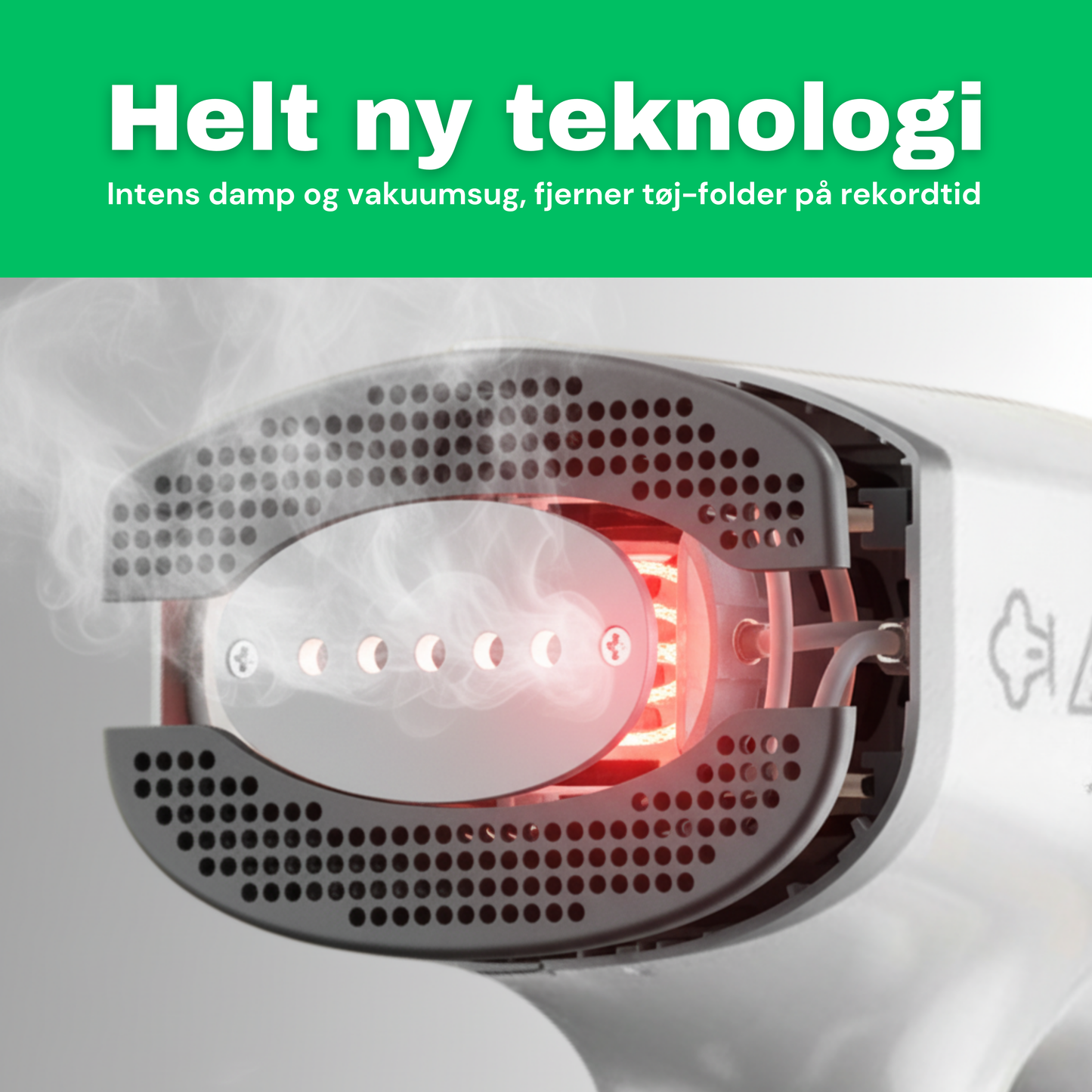 CleanFriend Steamy™ tøjdamper – med medfølgende tilbehør