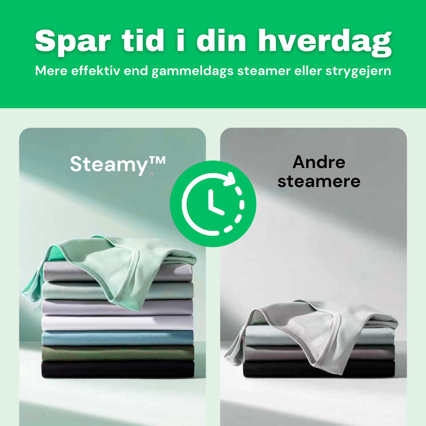 CleanFriend Steamy™ tøjdamper – damper kjole glat