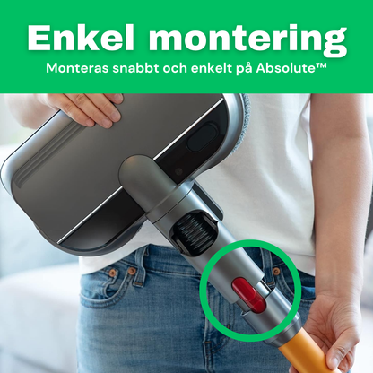 SE: CleanFriend Flow™ mopptillbehör monteras snabbt och enkelt på CleanFriend Absolute™