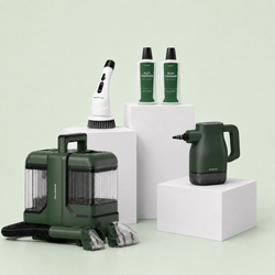 DeepClean Elite Bundle – tæpperenser, damprenser og elektrisk skrubber fra CleanFriend i sæt