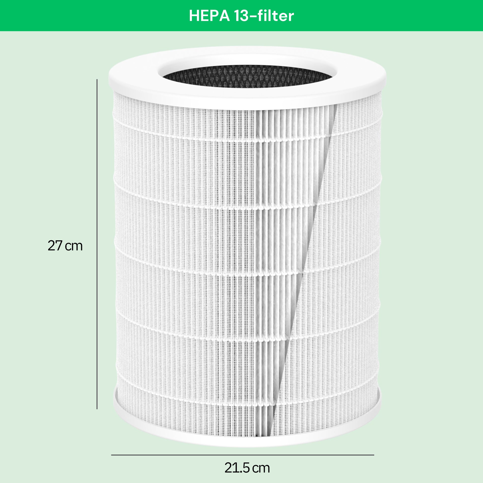 HEPA 13-filter til AirFlow70™ luftrenser – monteret i luftrenseren