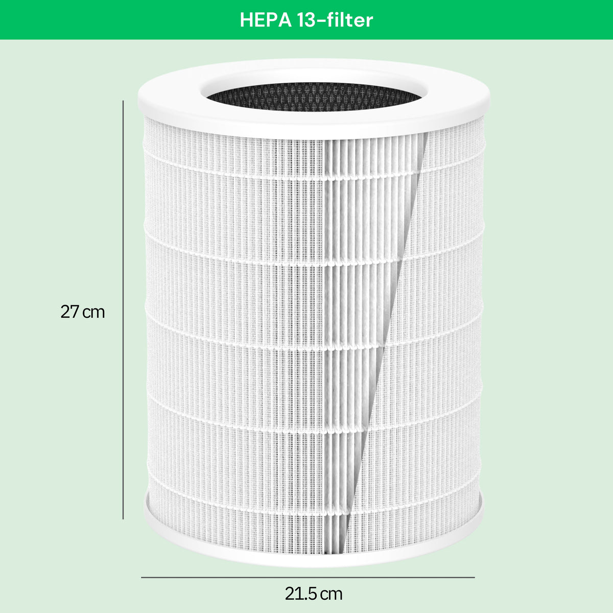 SE: HEPA 13-filter till AirFlow70™ luftrenare – mått