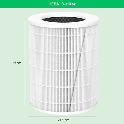 SE: HEPA 13-filter till AirFlow70™ luftrenare – mått