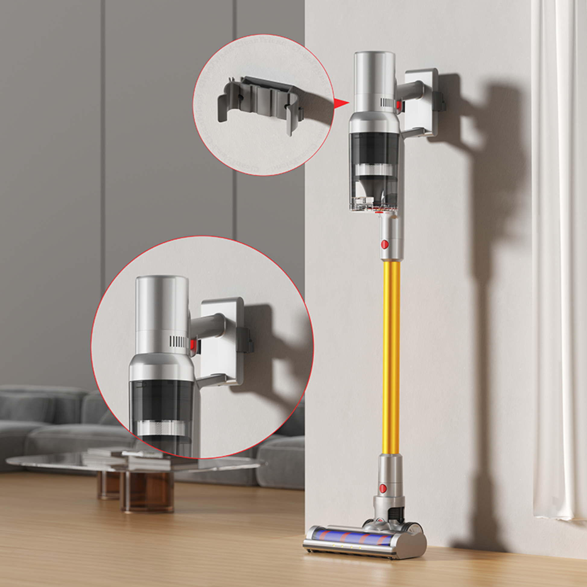 Vægholder til CleanFriend Absolute™ – detaljevisning