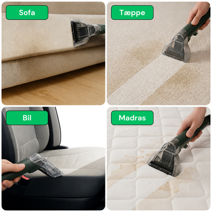 CleanFriend SpotCleaner™ tæpperenser – med medfølgende tilbehør