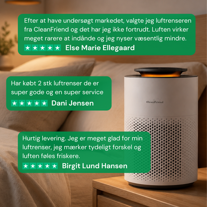 CleanFriend AirFlow15™ luftrenser – i dansk hjem