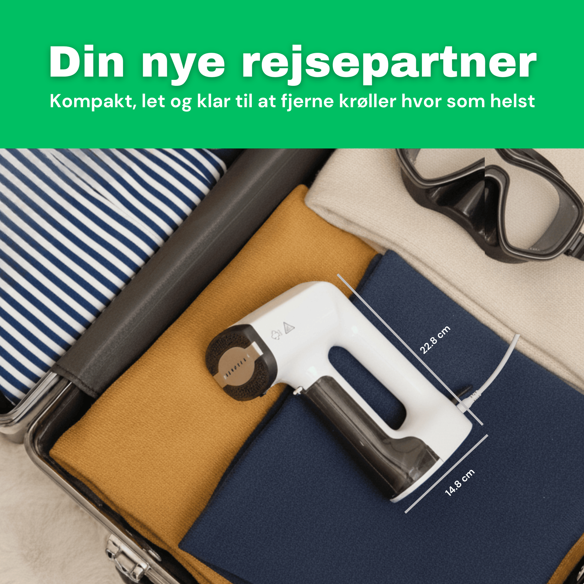 CleanFriend Steamy™ tøjdamper – påfyldning af vandtank