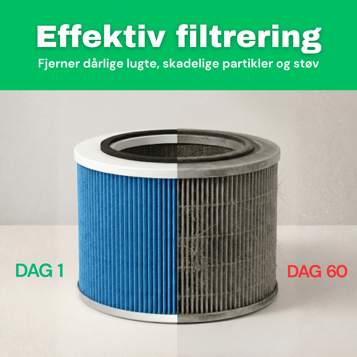 CleanFriend AirFlow30™ PRO luftrenser – med medfølgende HEPA 14-filter