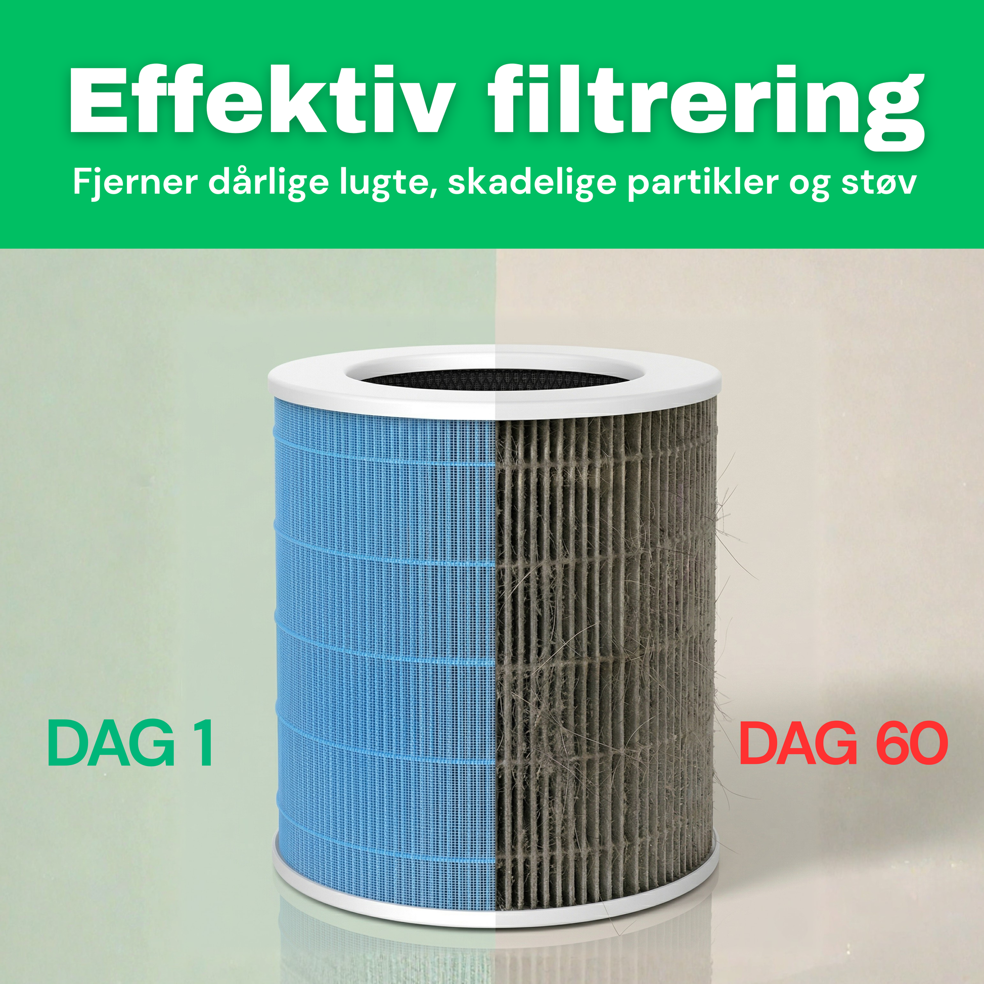 CleanFriend AirFlow70™ PRO luftrenser – med medfølgende HEPA 14-filter