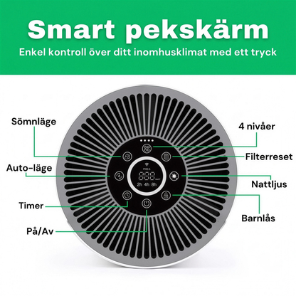 SE: Smart pekskärm på CleanFriend AirFlow30™ luftrenare