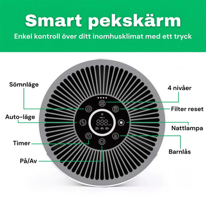 SE: Smart pekskärm på CleanFriend AirFlow70™ luftrenare