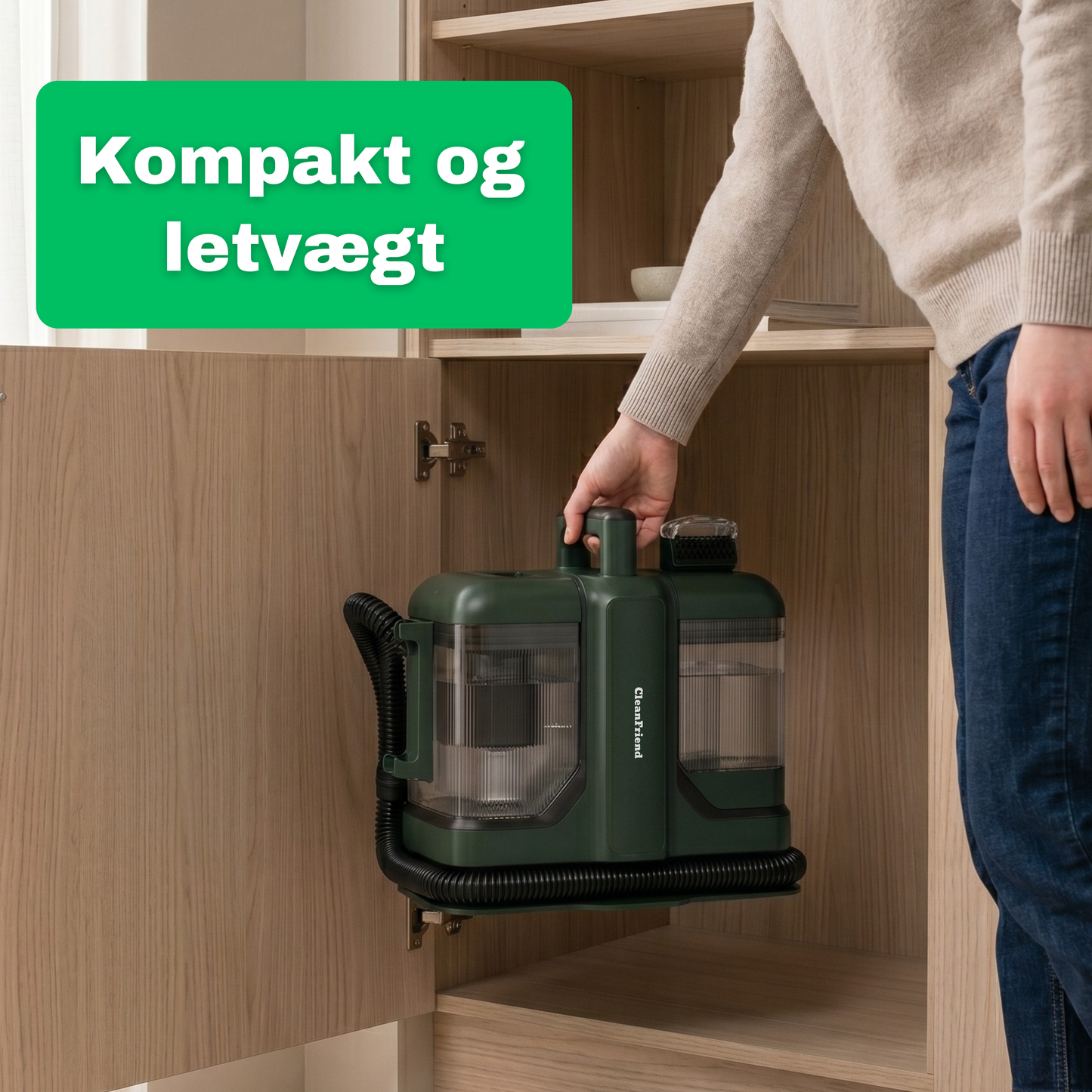 CleanFriend SpotCleaner™ tæpperenser – funktionsoversigt